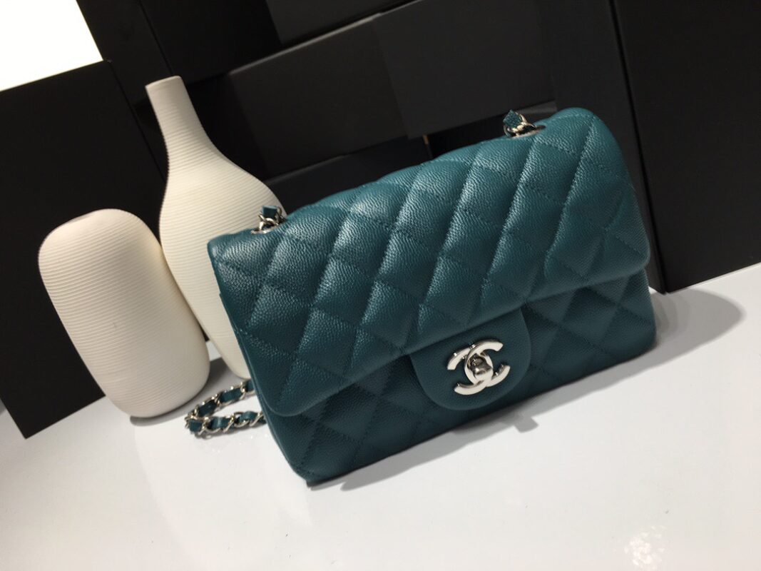 Chanel Classic Flap 20 Emerald Blue