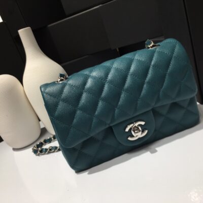 Chanel Classic Flap 20 Emerald Blue