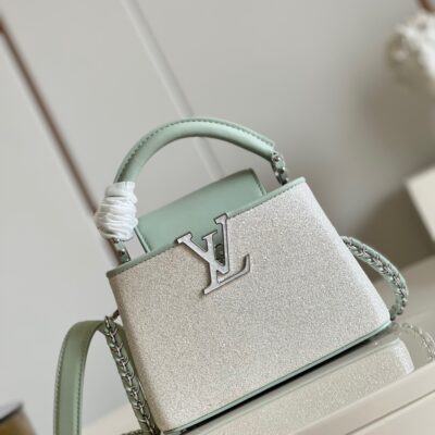 Louis Vuitton Capucines Mini Handbag in Starry Sky Crystal