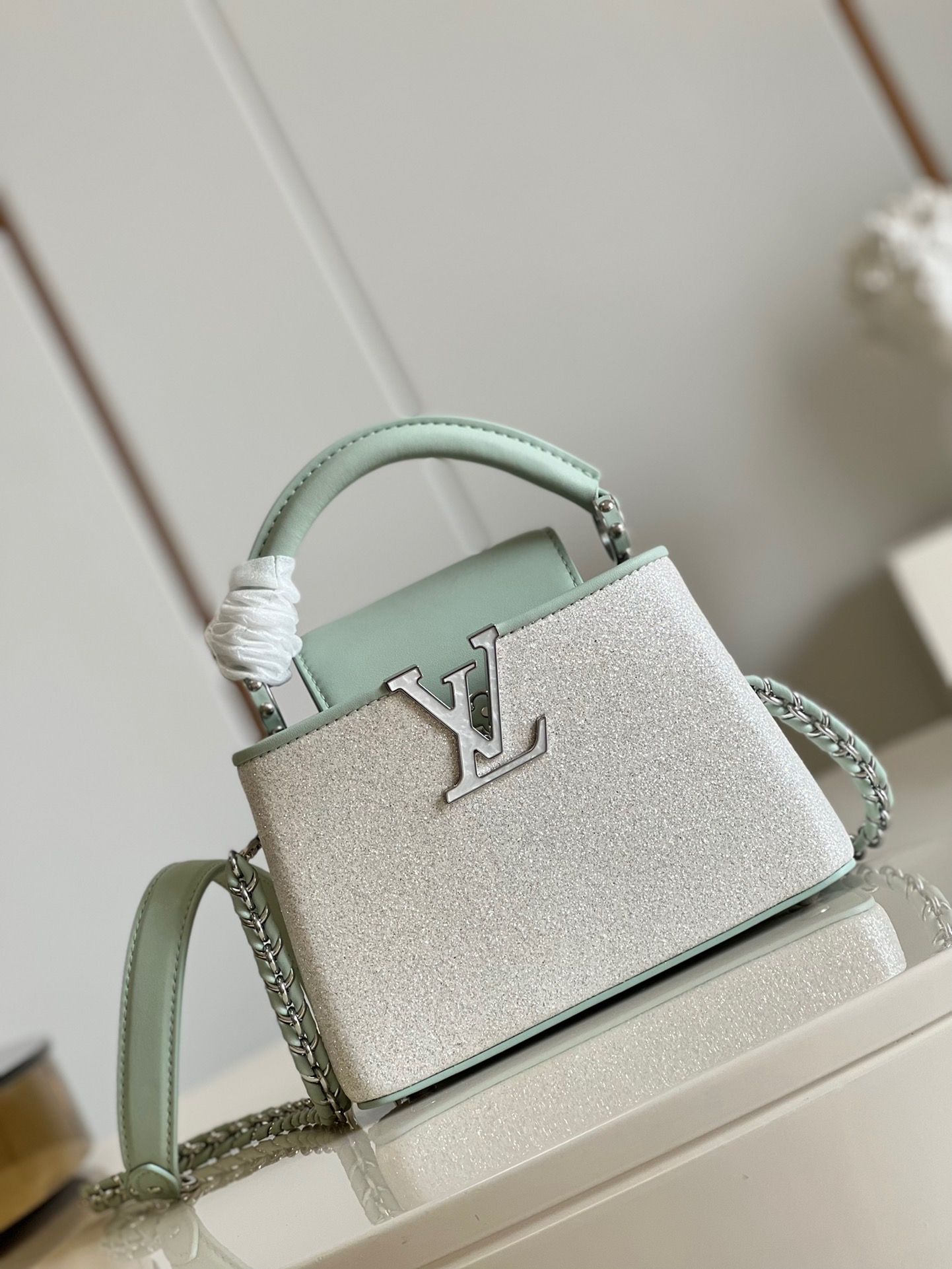 Louis Vuitton Capucines Mini Handbag in Starry Sky Crystal