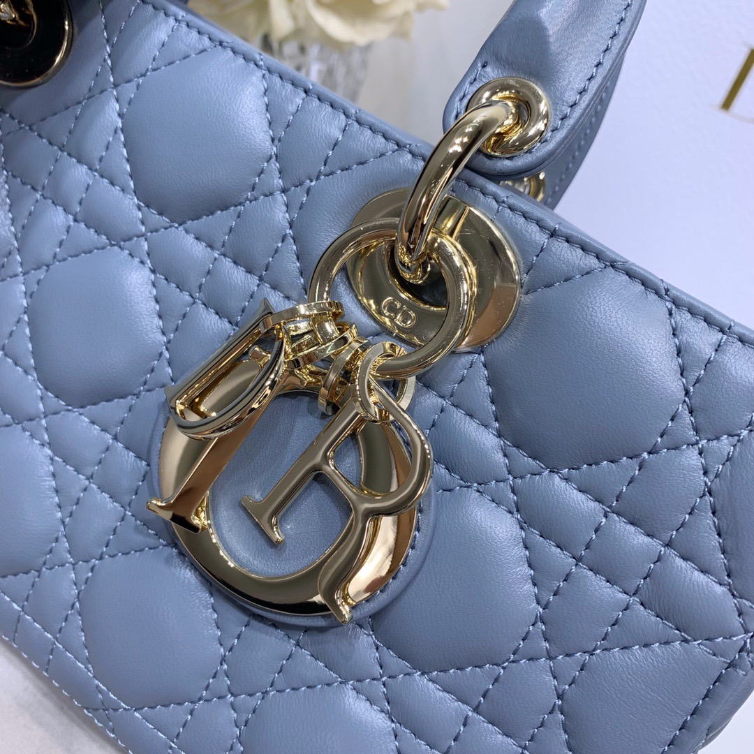 Dior Lady D-joy 26 Bag in Blue - Image 6