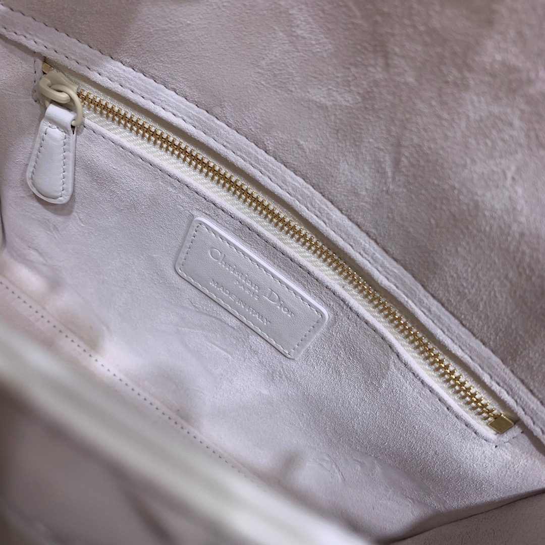 Lady Dior Small Bag in White - Image 10