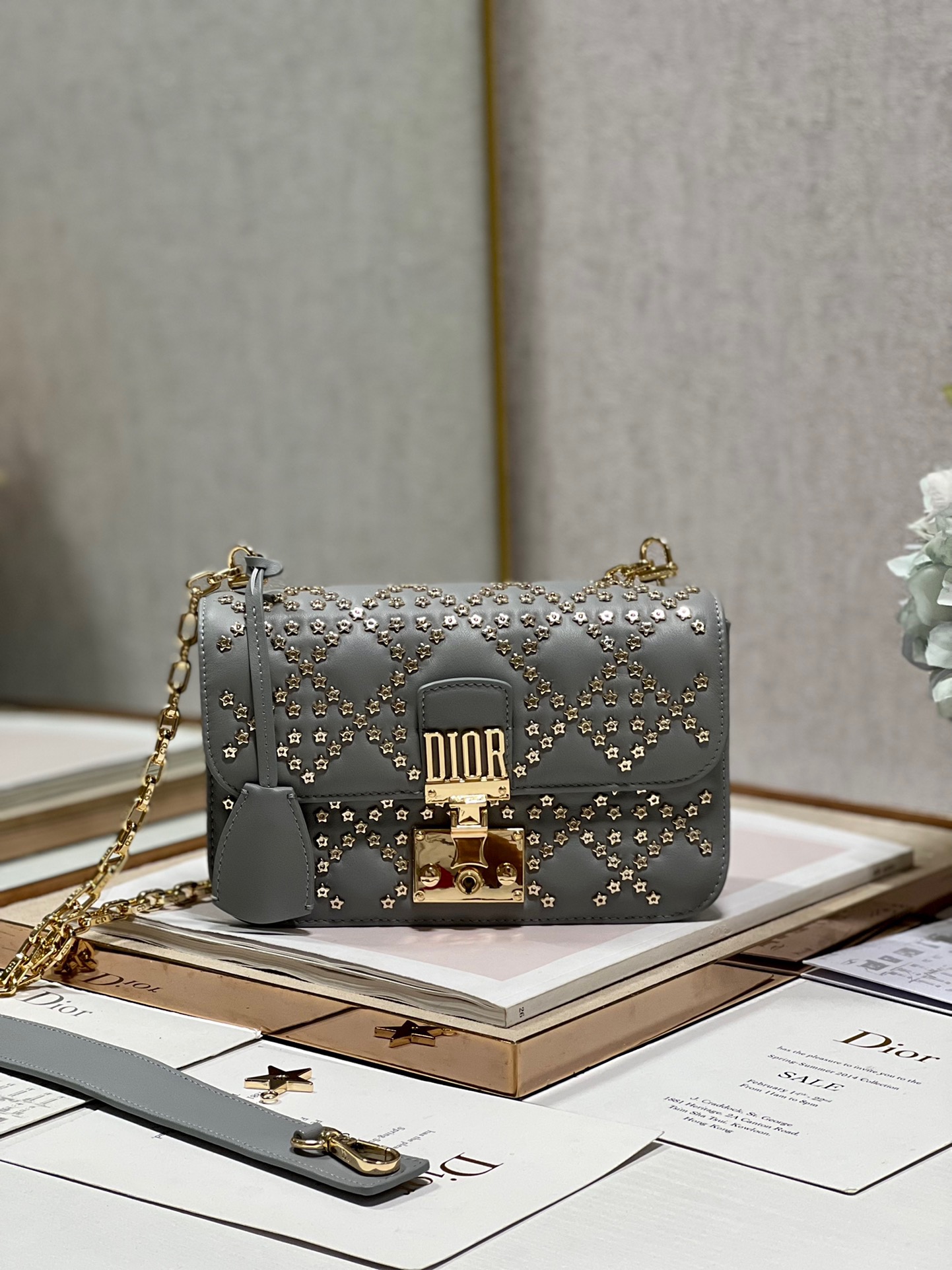 Dior Lucky Star Handbag in Grey - Image 6