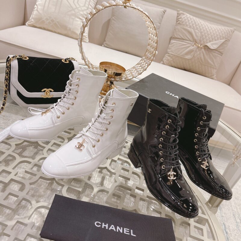Chanel Lace-up Boots