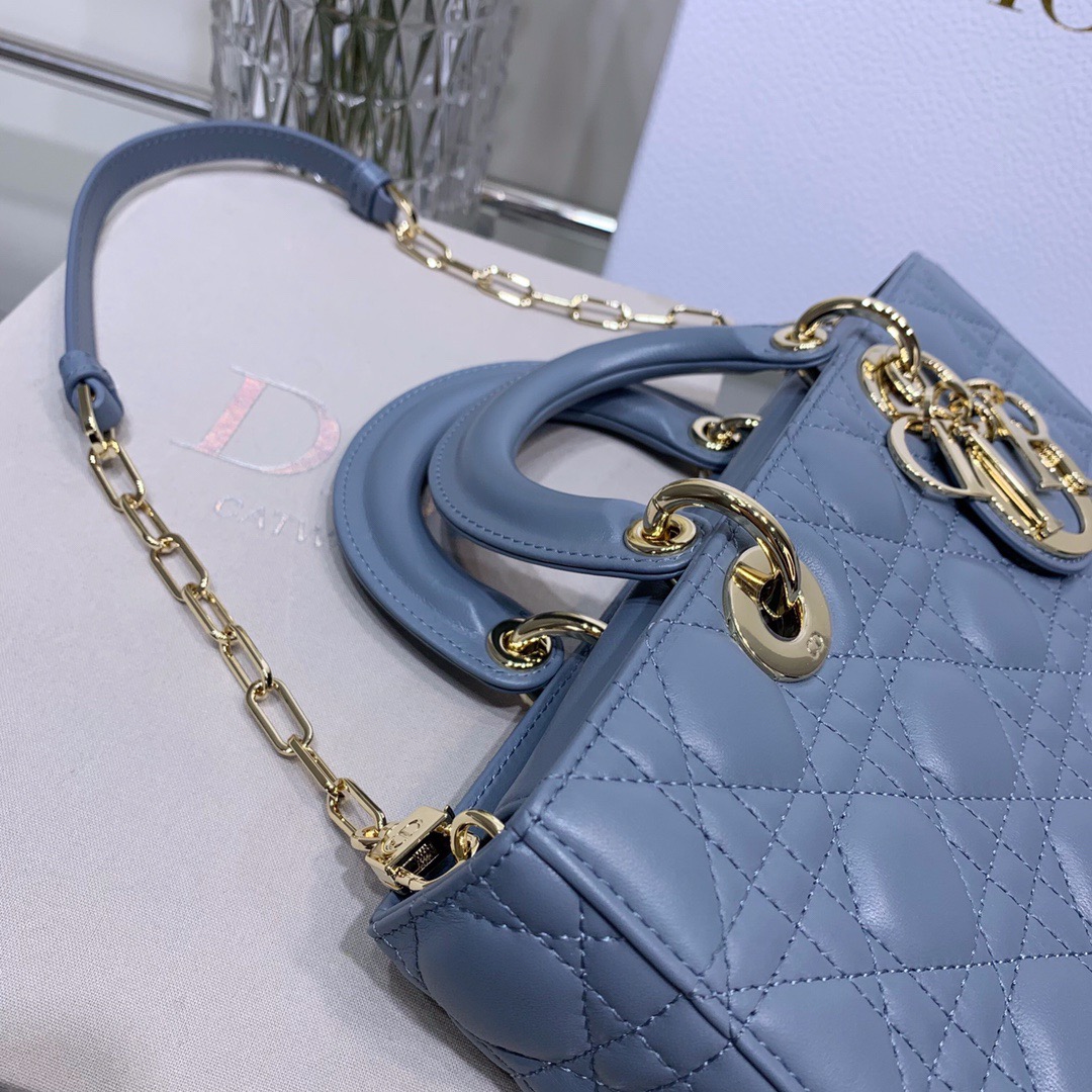 Dior Lady D-joy 26 Bag in Blue - Image 5
