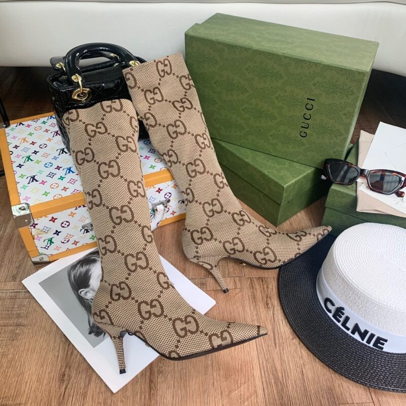 Gucci High Heel High-top Boots