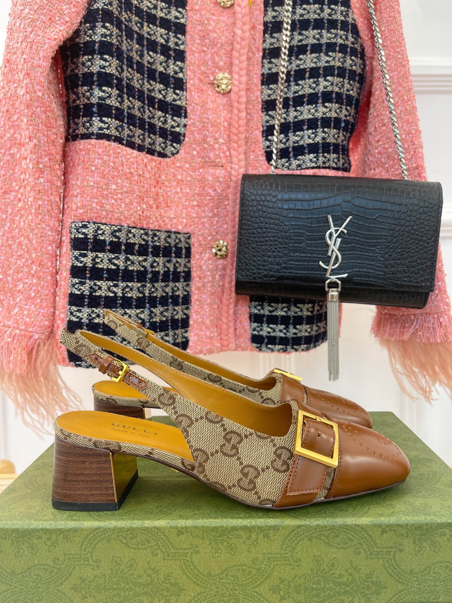 Gucci slingback sandals - Image 3