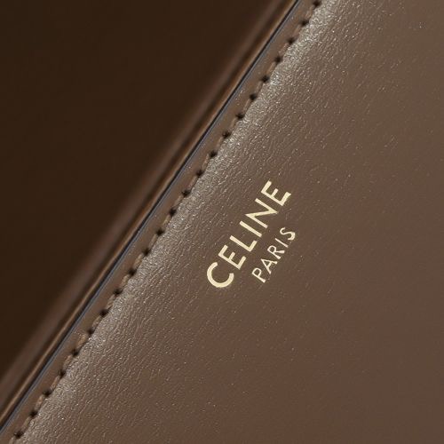 Celine Arc de Triomphe Shoulder Bag in Dark Brown Sheepskin - Image 8