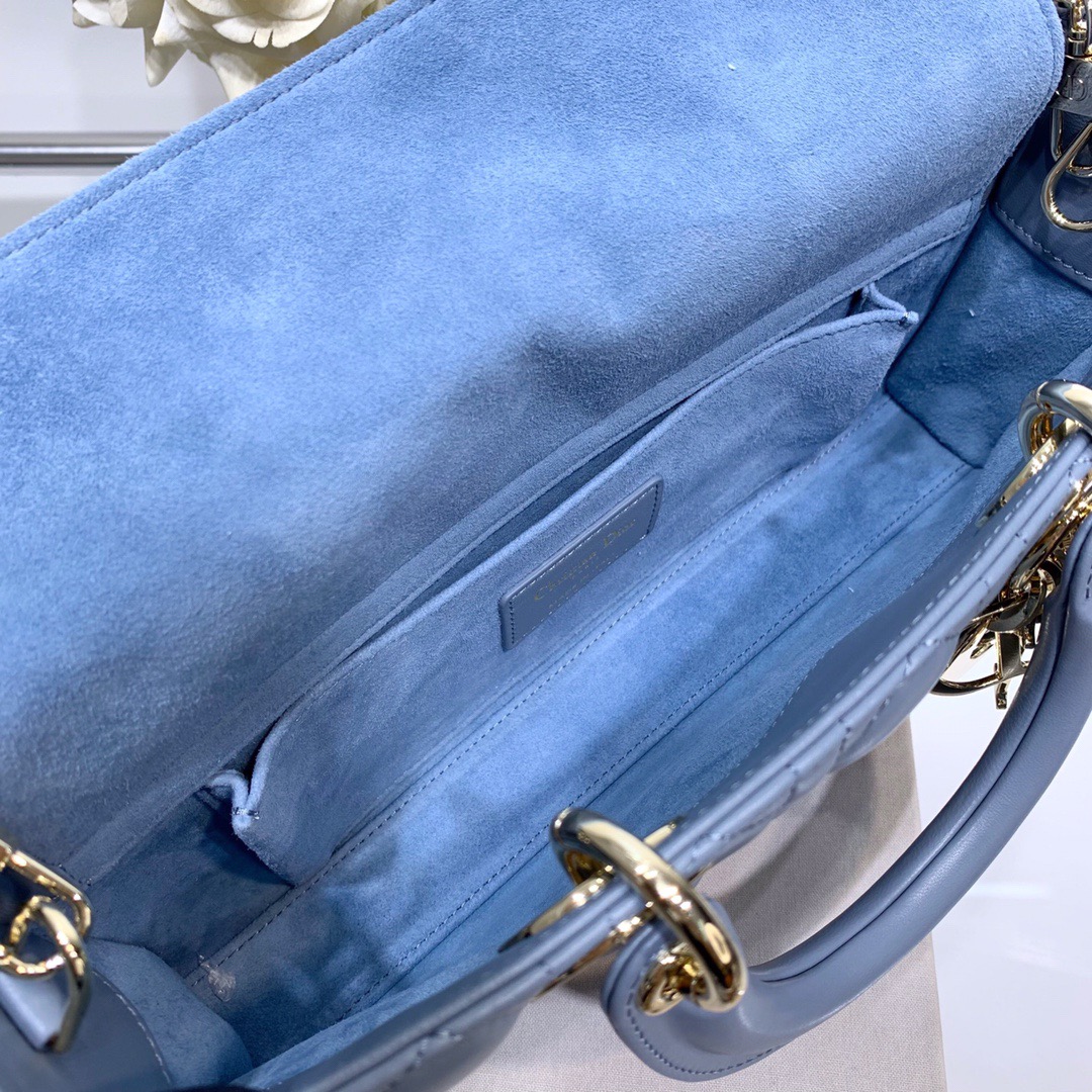 Dior Lady D-joy 26 Bag in Blue - Image 9