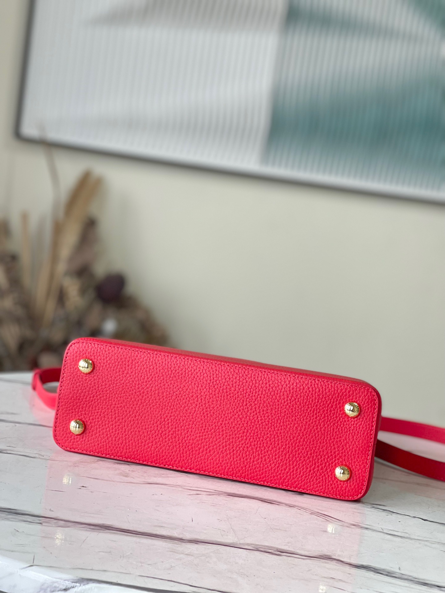 Louis Vuitton Capucines BB Medium Handbag in Red - Image 5