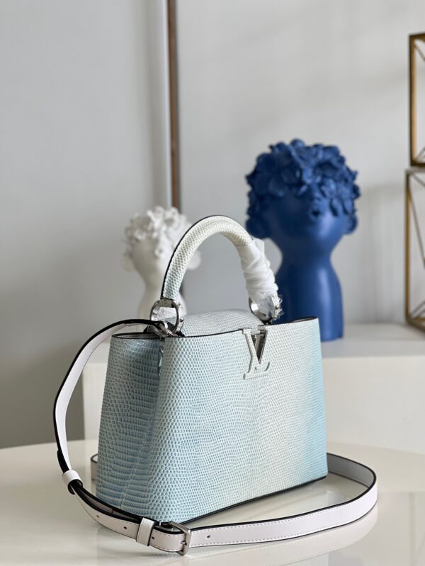 Louis Vuitton Capucines BB Small Handbag in Gradient Blue