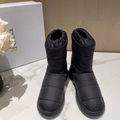 Dior Black Fur Snow Boots