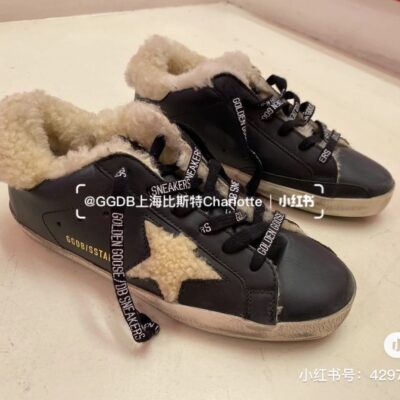 Golden Goose Small Wool Dirty Shoes