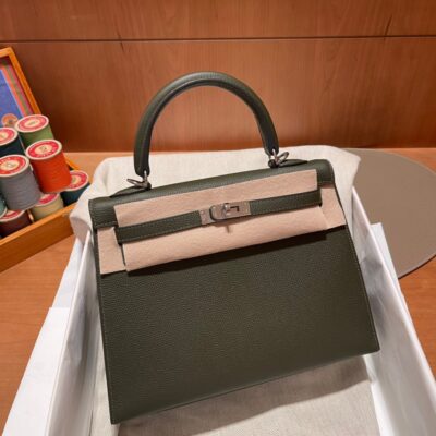 Kelly 25 Epsom Lime Grey