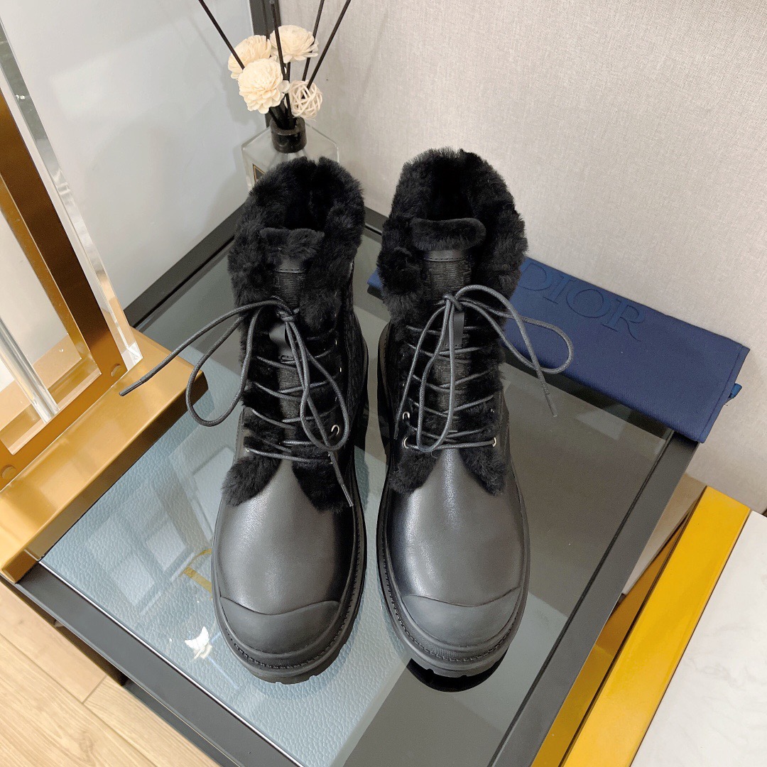 Dior Explorer Lace-up Wool Boots - Image 3