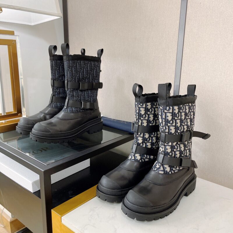 Dior Explorer Lace-up Wool Boots