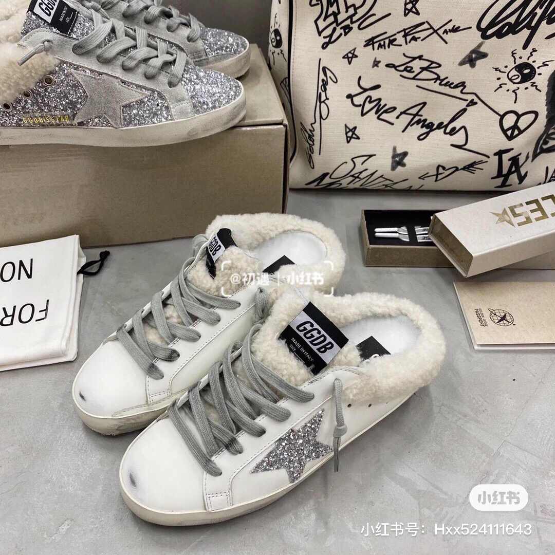 Golden Goose Small Wool Dirty Shoes - Image 5