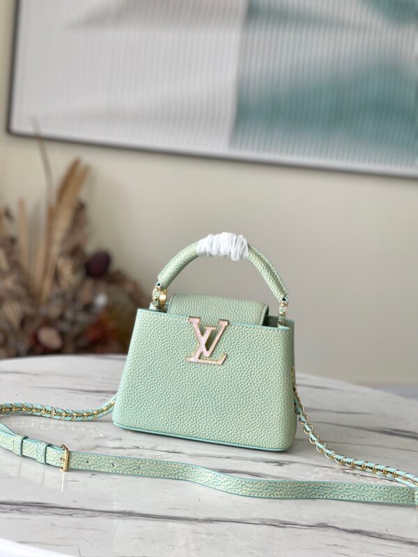 Louis Vuitton Capucines Mini Handbag in Green