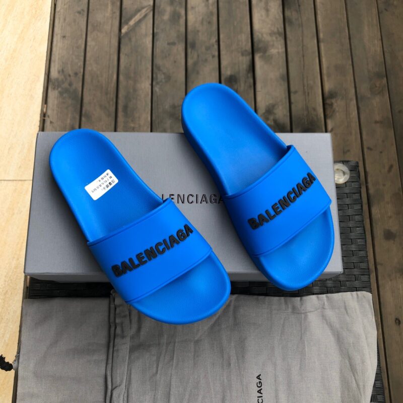 Balenciaga Blue Slippers