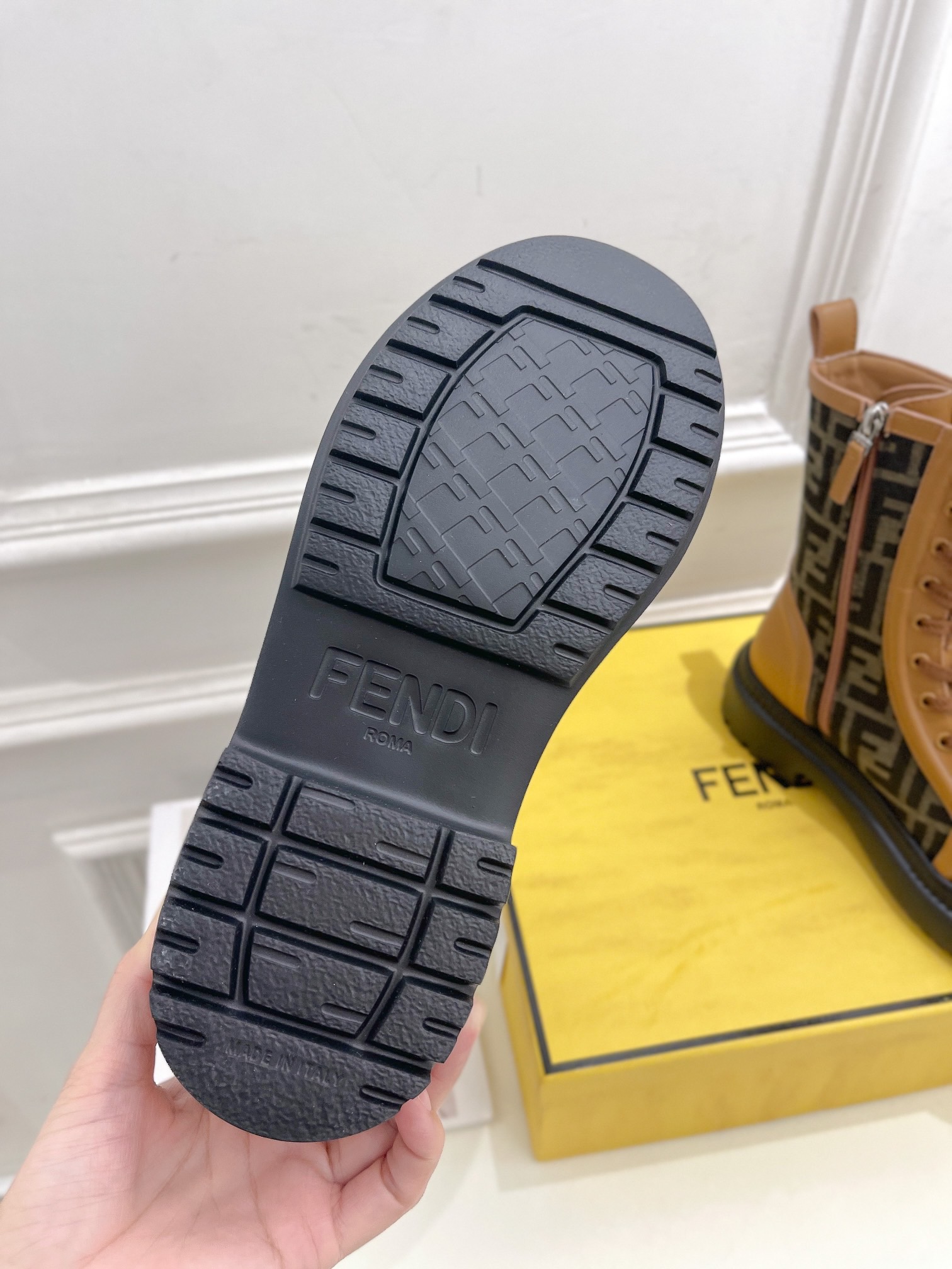 Fendi Lace-up Ankle Boots - Image 10