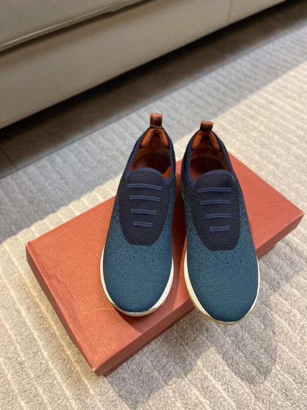 Loro Piana Laceless Green Mesh Shoes