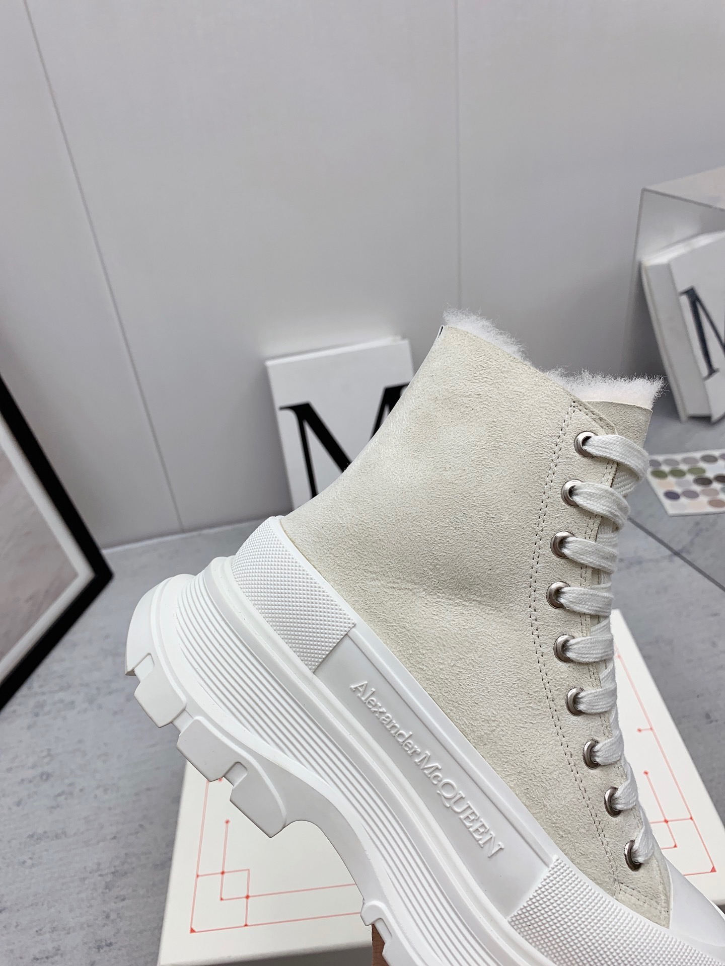 Alexander McQueen Thick-soled High-top Sneakers - Image 11