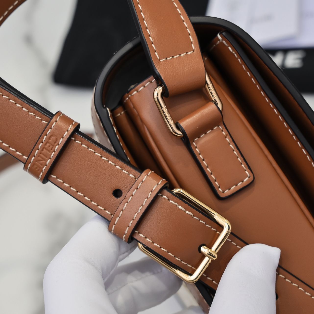 Celine Arc de Triomphe Medium Leather Bag - Image 9