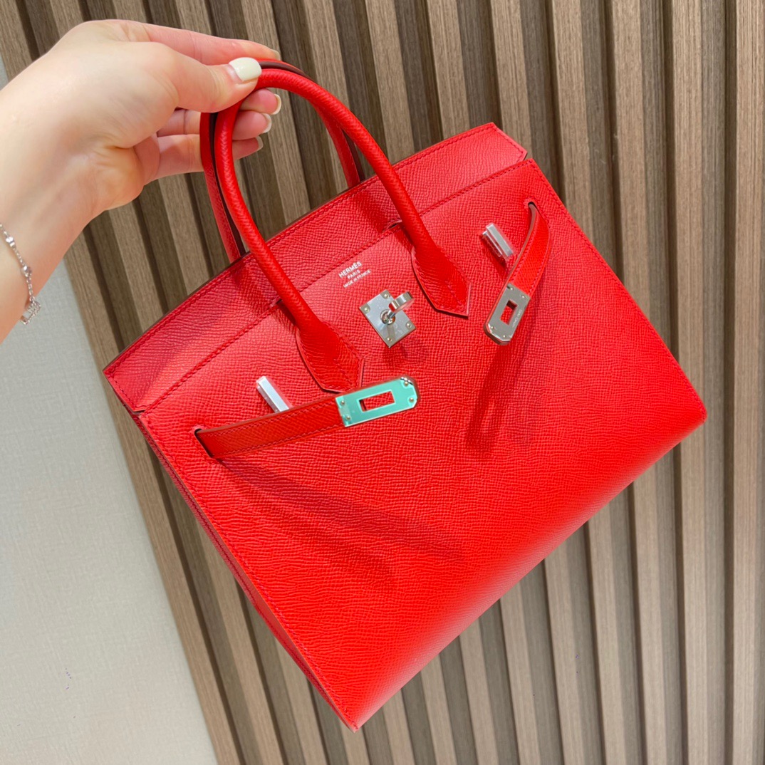 fb638e_cb6b21519f3a42a59b6b4fdcb0ab3e58mv2.jpg Birkin Sellier 25 Epsom Heart Red - Image 1