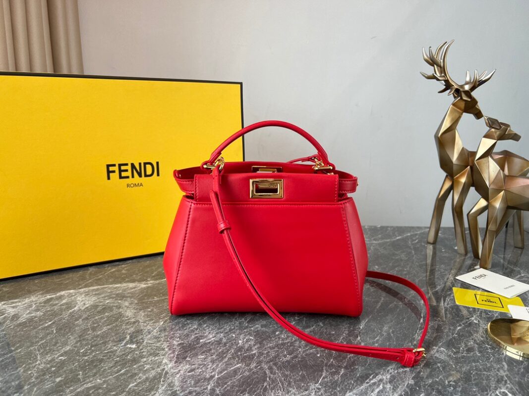 Fendi Peekaboo Red Bag