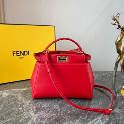 Fendi Peekaboo Red Bag
