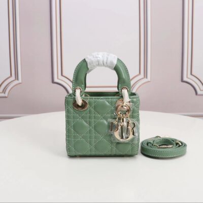 Mini Lady Dior Bag in Green