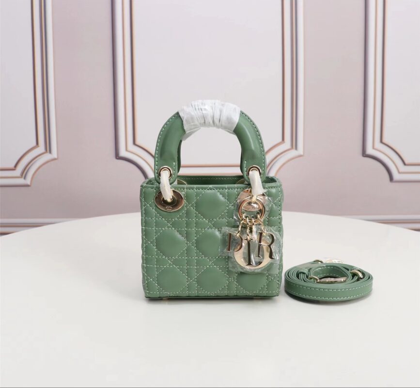 Mini Lady Dior Bag in Green