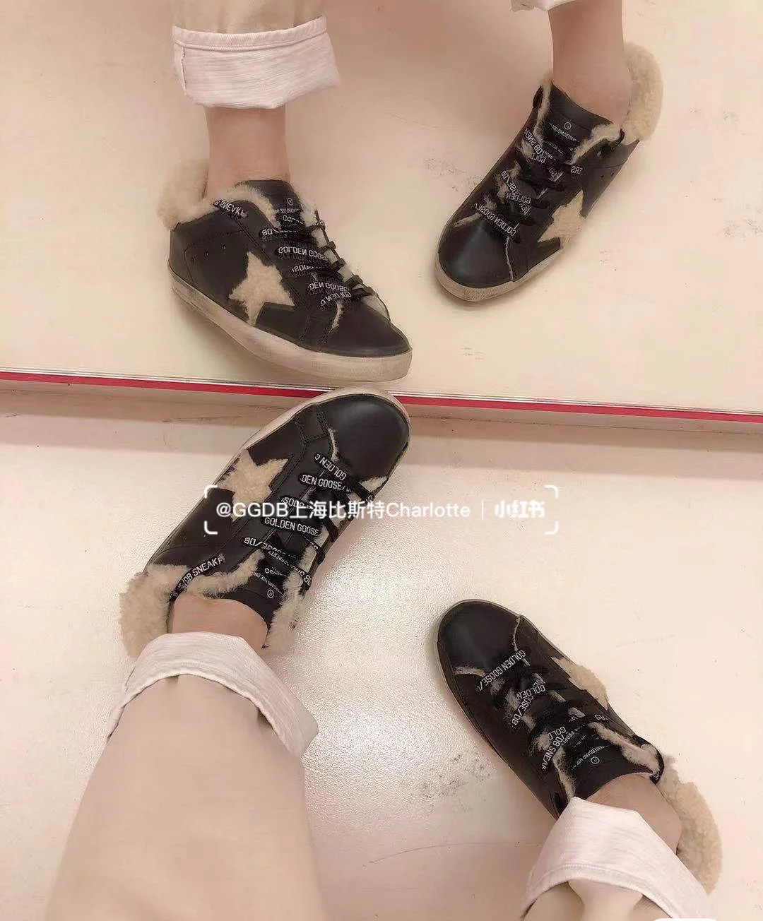 Golden Goose Small Wool Dirty Shoes - Image 5