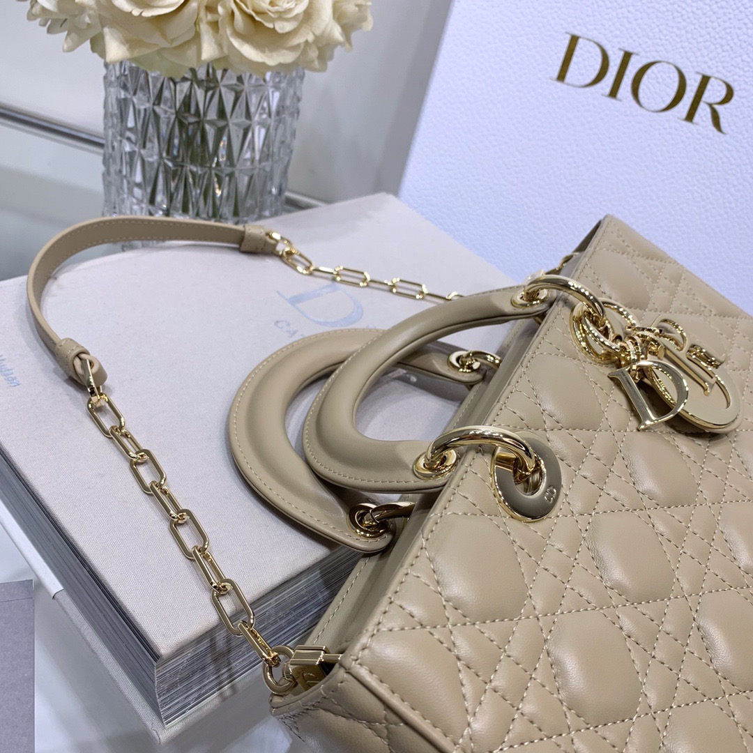 Dior Lady D-joy 26 Bag in Apricot - Image 4