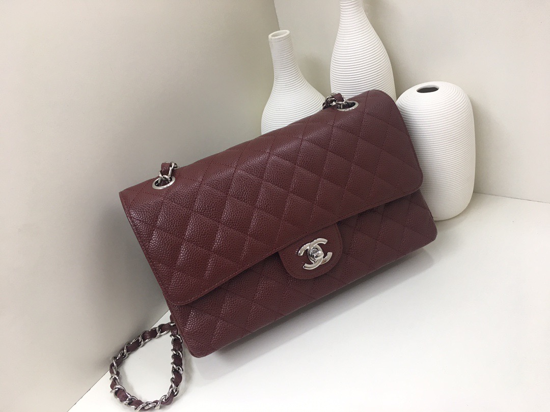 fb638e_d0a6a00926eb4ca283a72bd80a96d530mv2.jpg Chanel Classic Flap 25 Maroon - Image 1