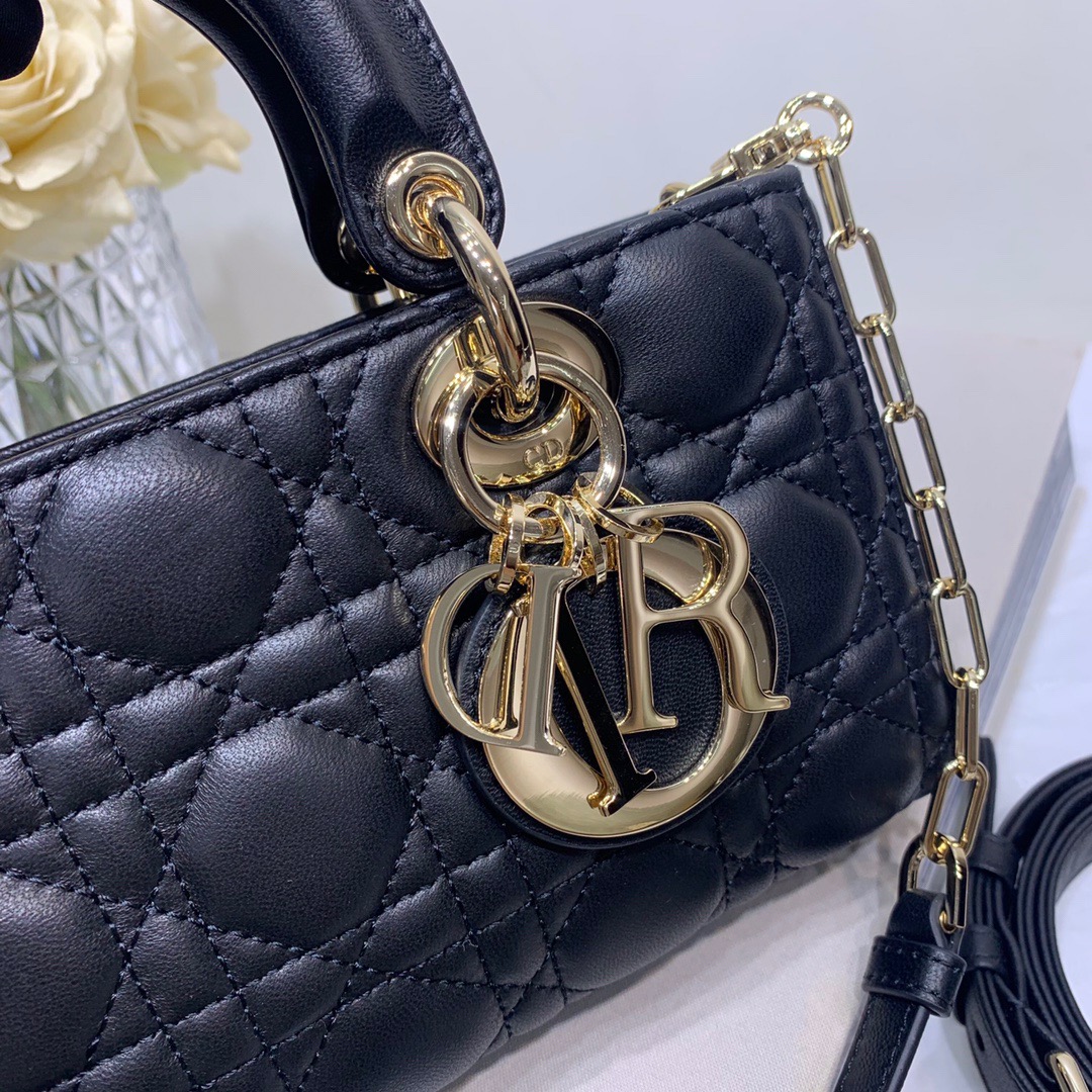 Dior Lady D-joy 26 Bag in Black - Image 8