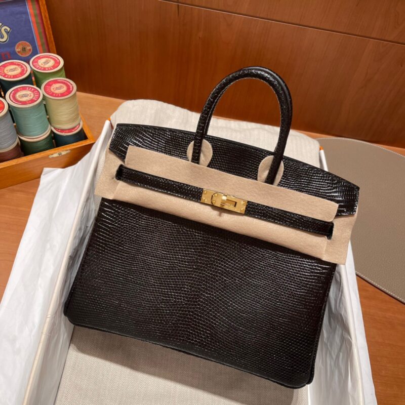 Birkin 25 Lizard Black
