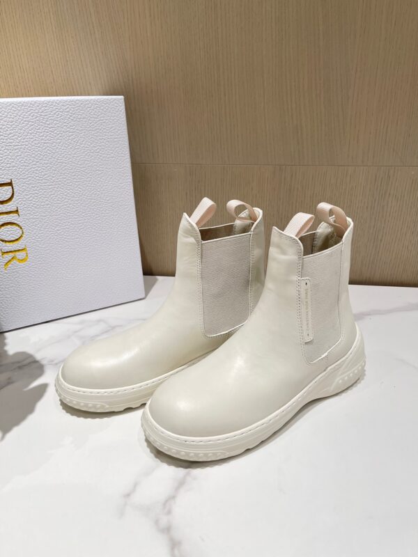 Dior White Ankle Boots