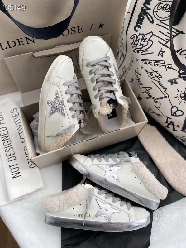 Golden Goose Small Wool Dirty Shoes