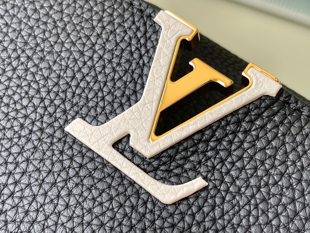 Louis Vuitton Capucines Mini Handbag in Black&Blue - Image 6