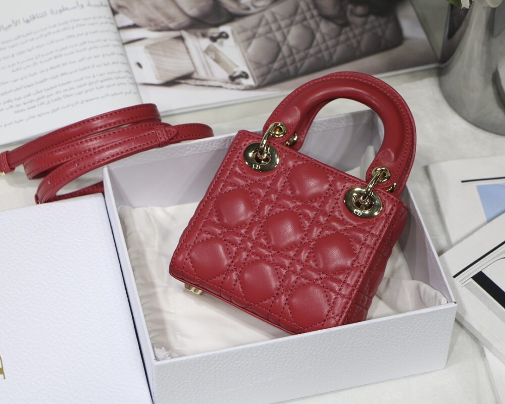 Lady Dior Mini 12 Red