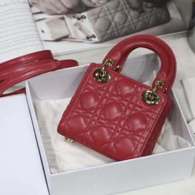 Lady Dior Mini 12 Red Paristore