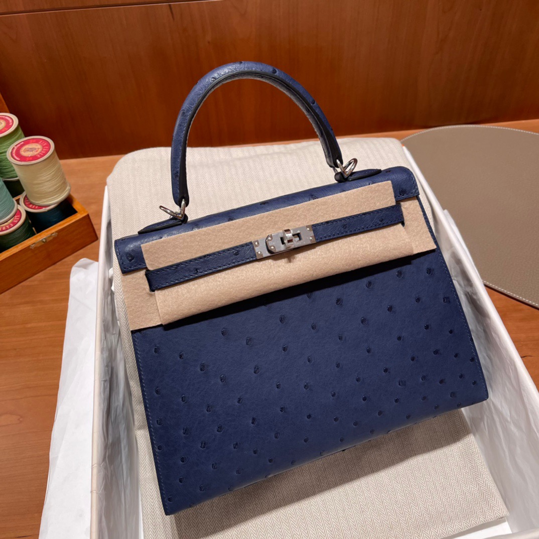 fb638e_ddb390aa556945519529b875f62d157fmv2.jpg Kelly 25 Ostrich Iris Blue - Image 1