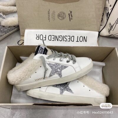 Golden Goose Small Wool Dirty Shoes