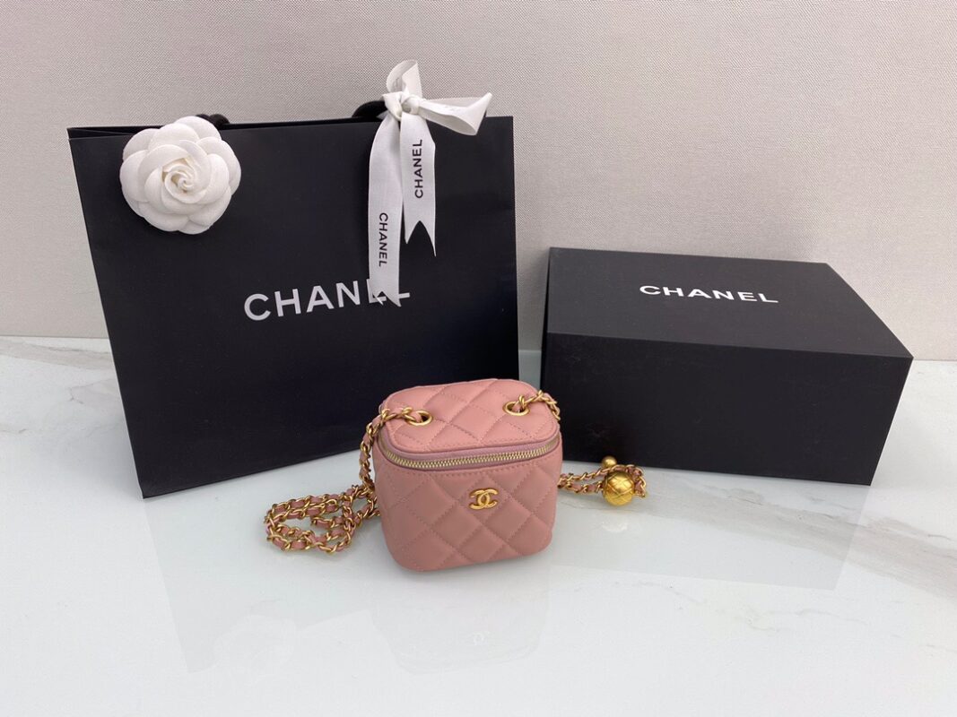 Chanel Golden Ball Small Square Bag Box in Pink