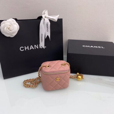 Chanel Golden Ball Small Square Bag Box in Pink