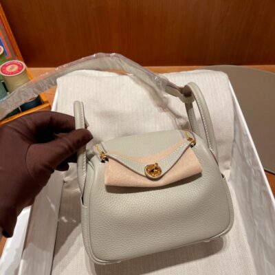 Mini Lindy Clemence Gris Perle