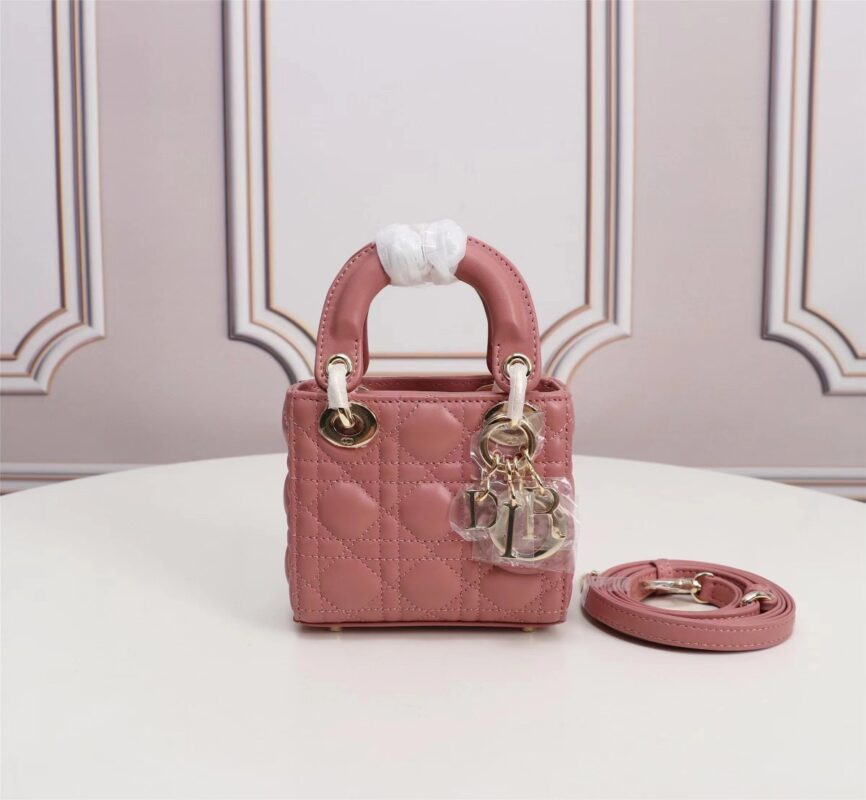 Mini Lady Dior Bag in Pink