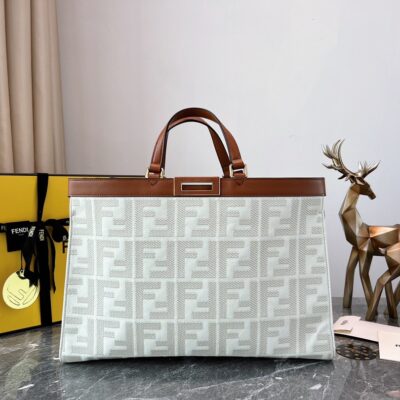 Fendi Peekaboo X-Tote Bag in Nata