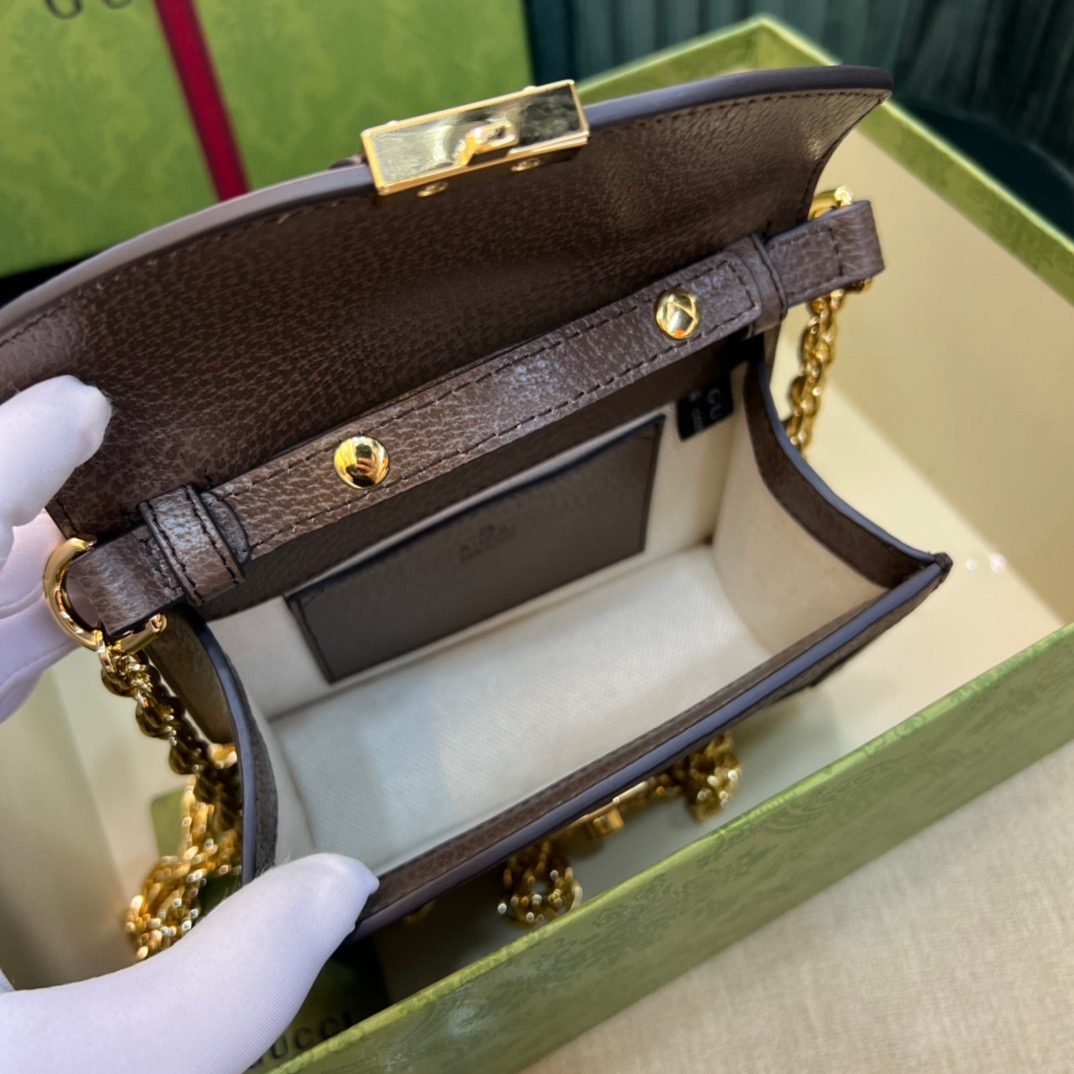 Gucci Mini Shoulder 17 Brown - Image 8